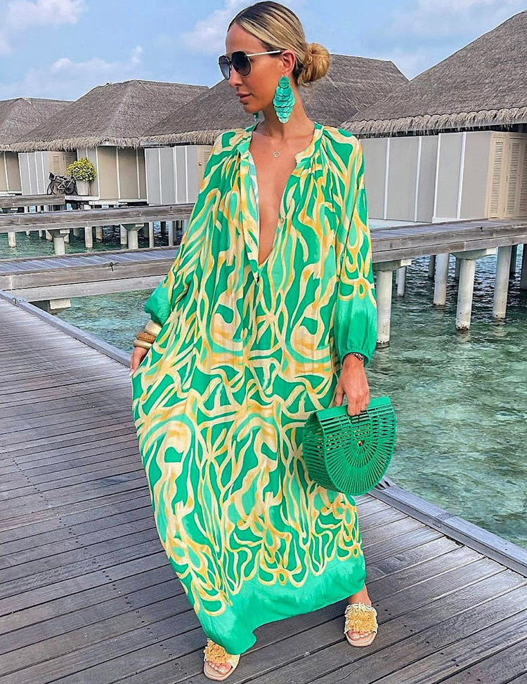 Nerys | Maxi dress Green Dresses
