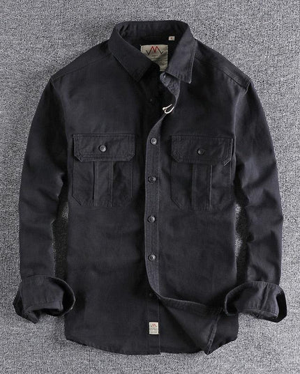 Archie | Classic Worker Shirt Black Shirt