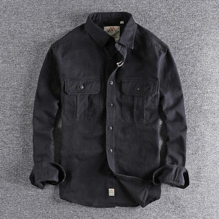 Archie | Classic Worker Shirt Black Shirt