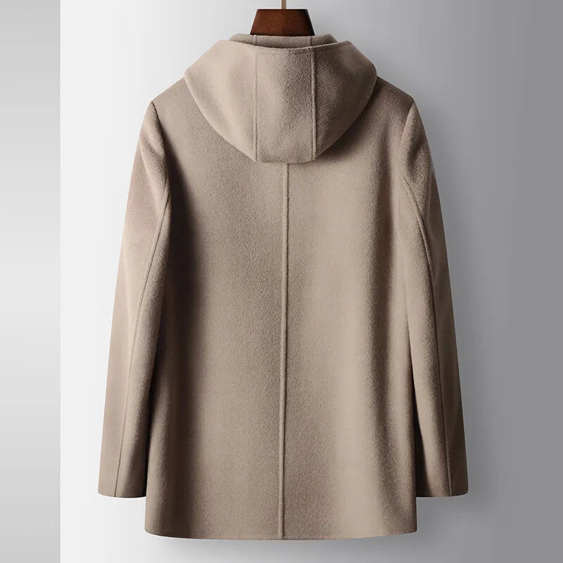 100% Woolen Hooded Coat Coat