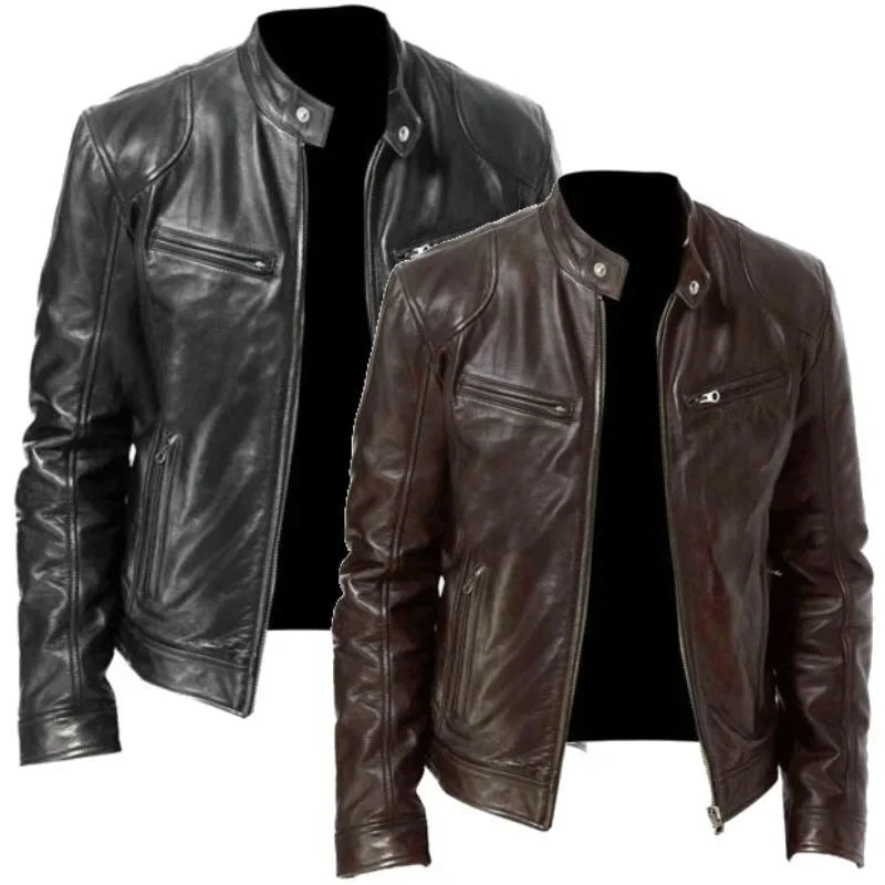 Jett™ | Men's Classic Leather Jacket Jackets