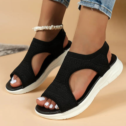 Grace™ | Open Toe Orthopedic Sandals Black Shoes & Sandals
