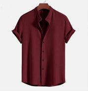 AeroLite Breathable Summer Shirt for Cool and Comfortable Warm Weather Wear Claret
