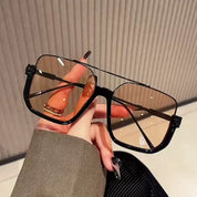 Vintage Oversized Square UV-400 Sunglasses – Trendy Sunglasses