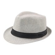 Stylish Wide-Brim Straw Hat for Summer Sun light gray Adult Hats