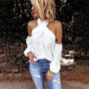 Marilyn | Off Shoulder Blouse white Dresses