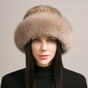 Siberian Aurora Knitted Mink Fur Hat – Luxurious & Timeless Warmth Hats