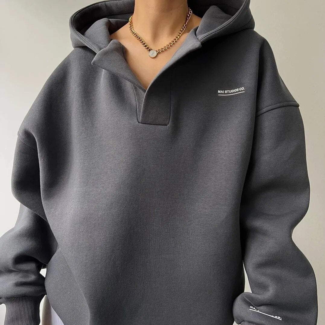 Senna | Modern Crewneck Sweater Grey
