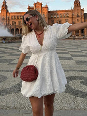 Eleanor | Puff Sleeve Dress Dress