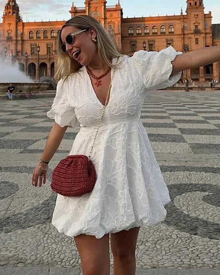 Eleanor™ | Puff Sleeve Dress Dress