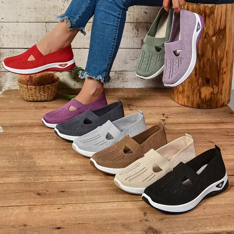 Maya - Breathable Knit Sneakers Sandals