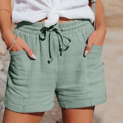 Talina | Cotton Shorts Green