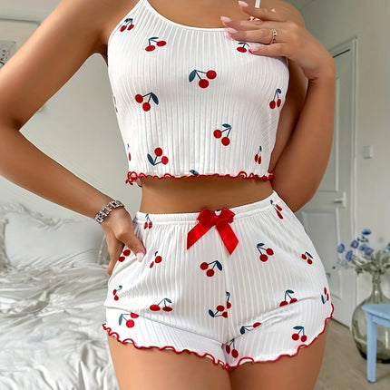 Women’s Chary-Print Pajama Set Women's Tops