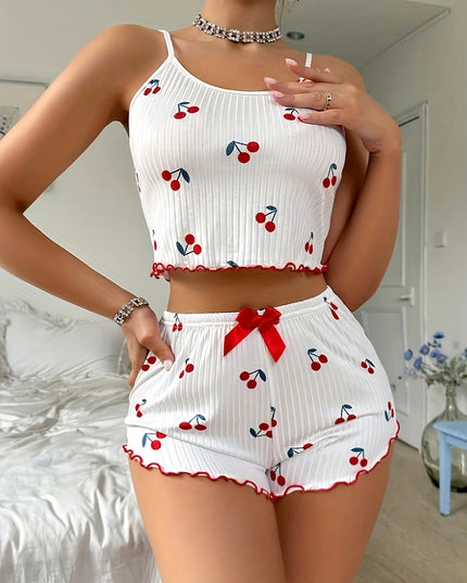 Women’s Chary-Print Pajama Set Women's Tops
