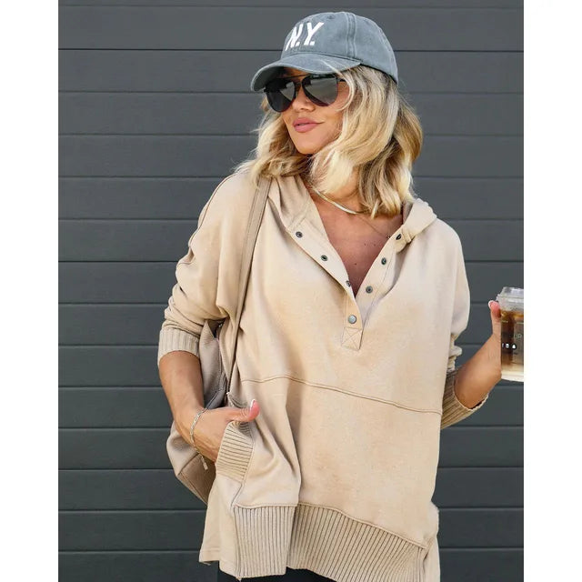 Saffron | Cozy hoodie Beige Shirts & Tops