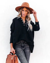 Saffron | Cozy hoodie Black Shirts & Tops