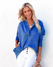 Saffron | Cozy hoodie Light blue Shirts & Tops