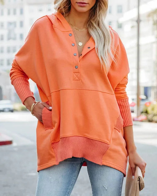 Saffron | Cozy hoodie Orange Shirts & Tops