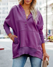 Saffron | Cozy hoodie Purple Shirts & Tops