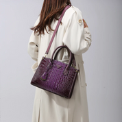 Vintage Crocodile Leather Designer Handbag Handbags
