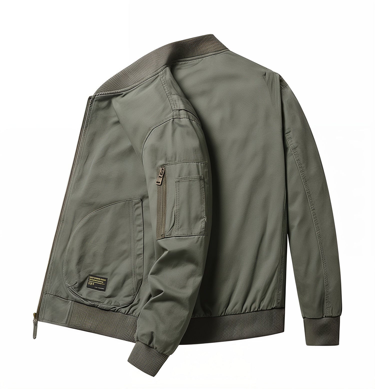 Collared Bomber Jacket Men's Clothing