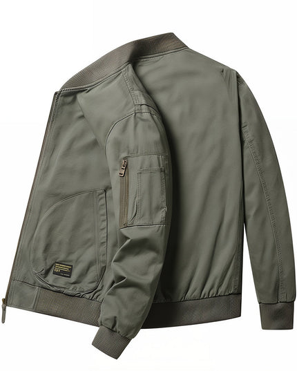 Collared Bomber Jacket Men's Clothing