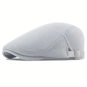 Breathable Summer Mesh Newsboy Cap Gray Hats