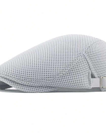 Breathable Summer Mesh Newsboy Cap Gray Hats