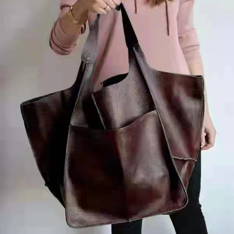 Laura | Vintage leather bag Dark brown Leather Bag