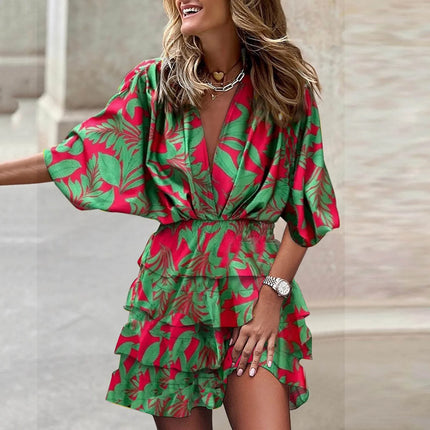 Ianthe | Ruffle Dress Green Dresses