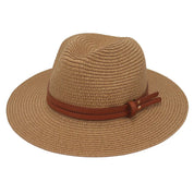 Breathable Straw Panama Sun Hat Khaki Hats