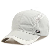Quick‑Dry Mesh Sports Cap E10 Light Gray 56-60cm Hats