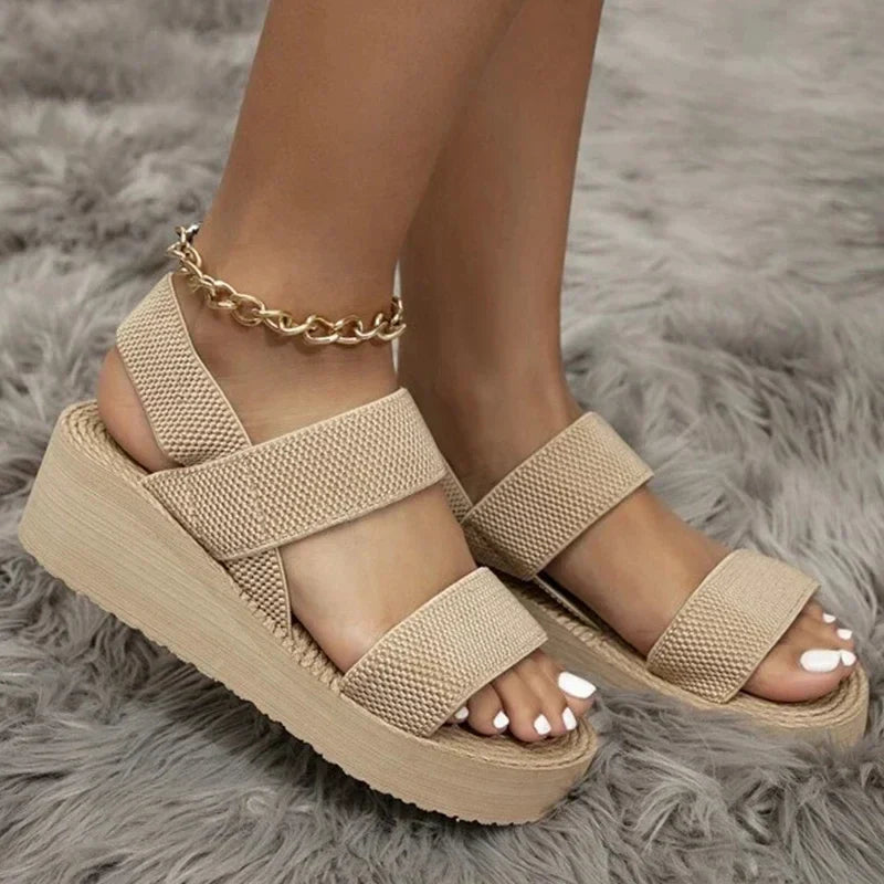 Isla™ | Minimalist Slingback Wedge Sandals