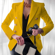 Women's Tailored Hedy Blazer Yellow Blazer