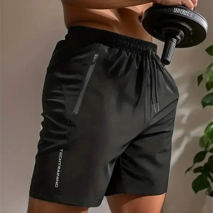 Men's Quick-Dry Gym Shorts Black Shorts