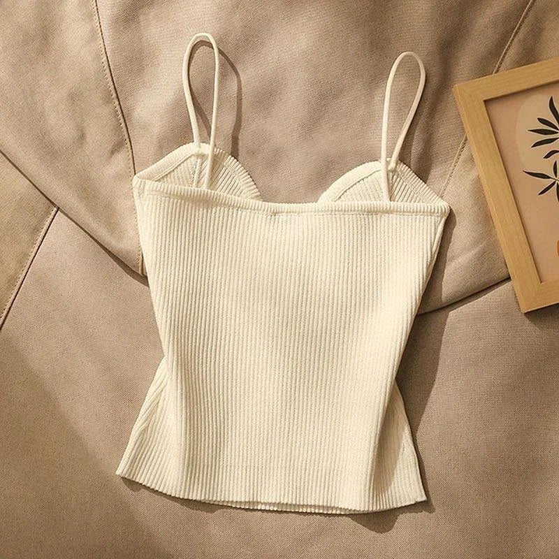 ALENA- Short Knit Top Tank Top