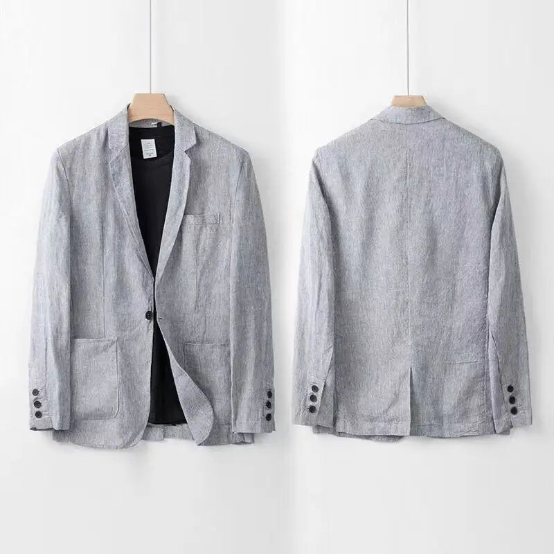 Linen Suit Set For Men Breathable Comfort Luxury Men Set