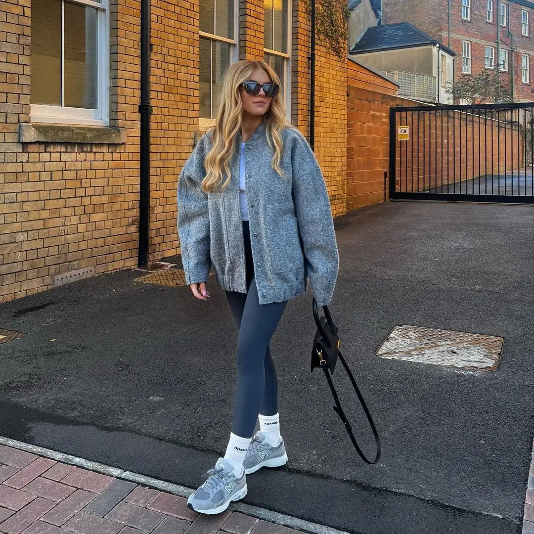 Versatile Thermal O-Neck Jacket Blue Jacket & Coats