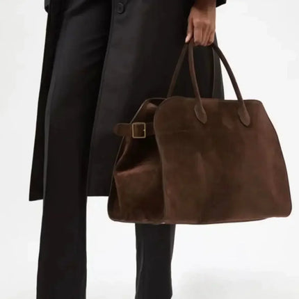Henna™ | Everyday Go to Shopper Bag Suede Coffee Bag