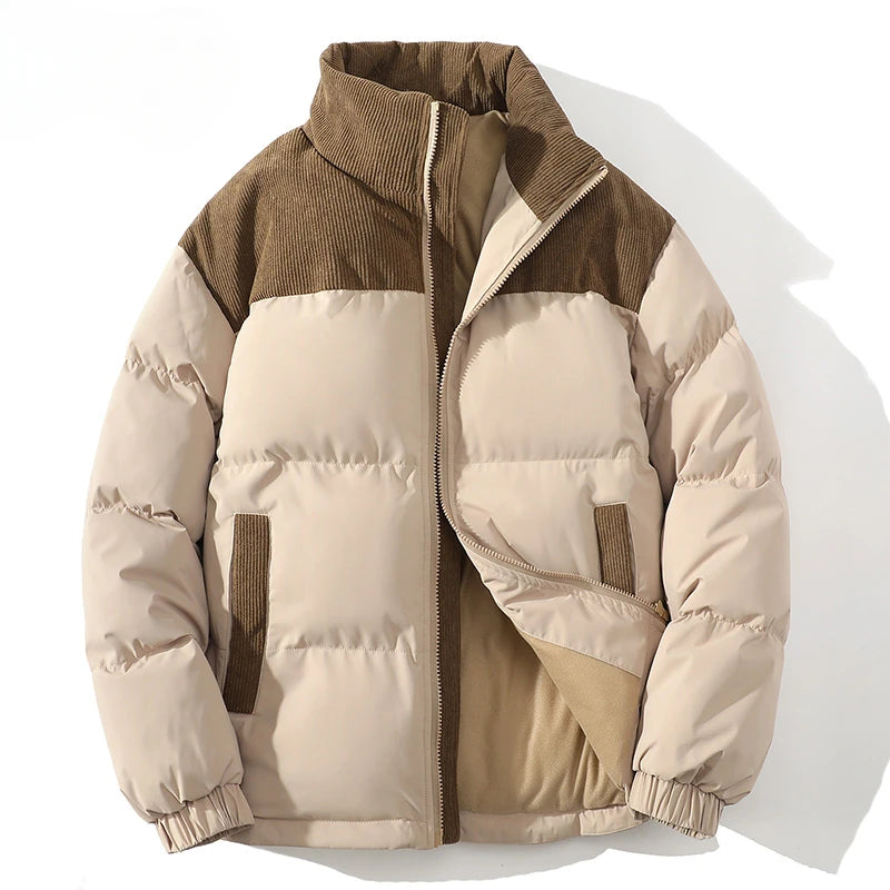 Corduroy Puffer Jacket Walnut Jacket & Coats