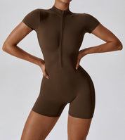 ZipChic Short Sleeve Jumpsuit Jumpsuit