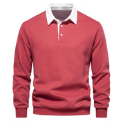 Darren | Timeless Polo Pullover Red