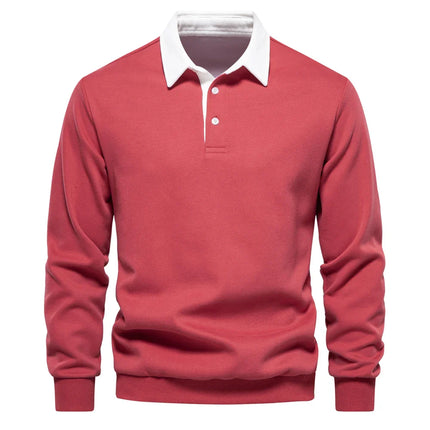 Darren™ | Timeless Polo Pullover Red