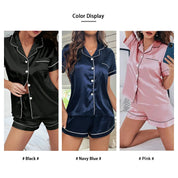Women’s Silk-Satin Button-Down Pajama Set Sets