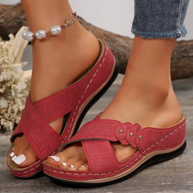 Celeste™ - Genuine Leather Tassel Moccasins Sandals