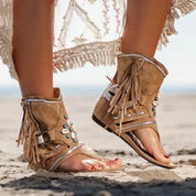 Holly™ - Retro Fringe Boho Sandals