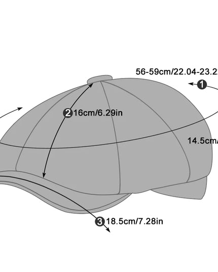 Unisex Casual Newsboy Hats Hats