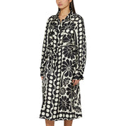 Tatiana™ | Printed Lace-up Waist-Cinching Dress Dress