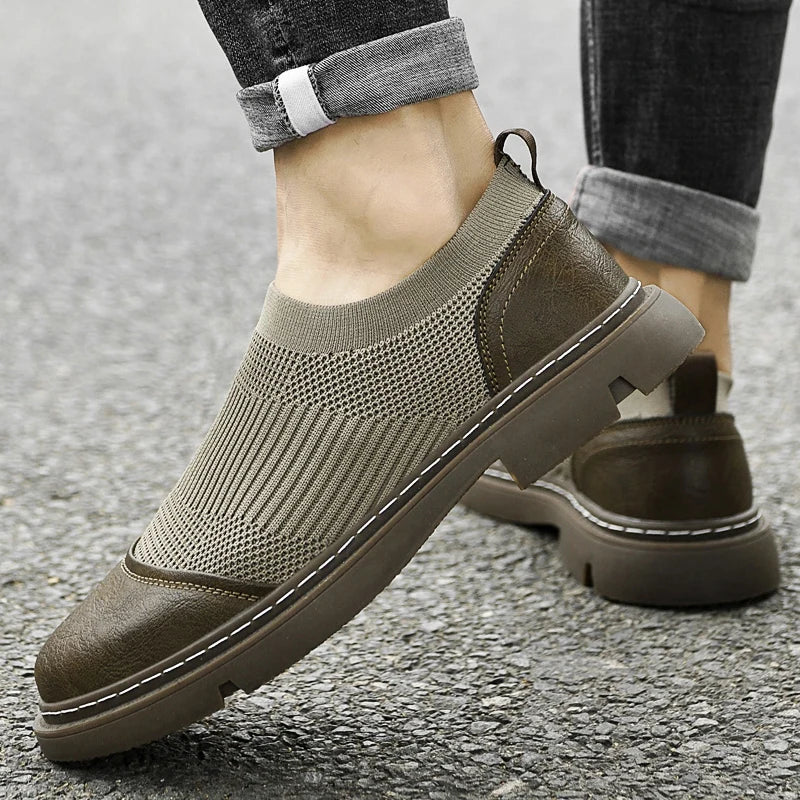 Breathable Mesh Slip-On Shoes for Men Shoes