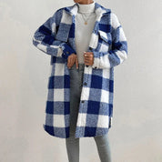 ﻿Gwen - Checkered Women’s Coat Coats & Jackets